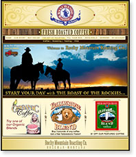 one of Rocky Mountain Roasting's E-newsletters